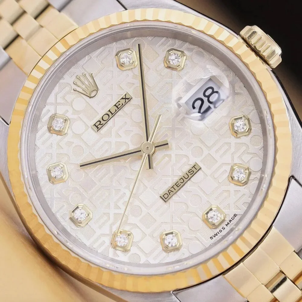 Mint! Rolex Factory 18kt Gold Men's Watch